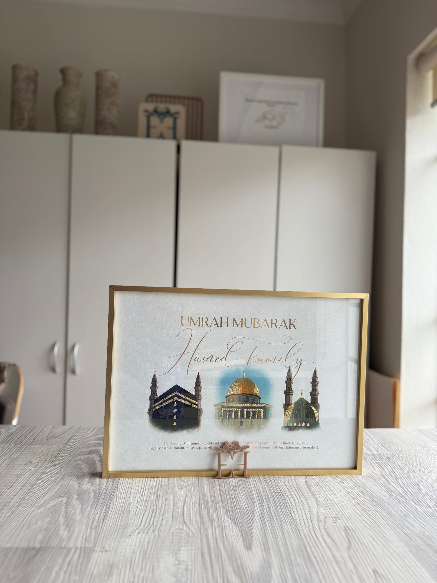 Personalised Umrah Frame | Holy Sites Trio