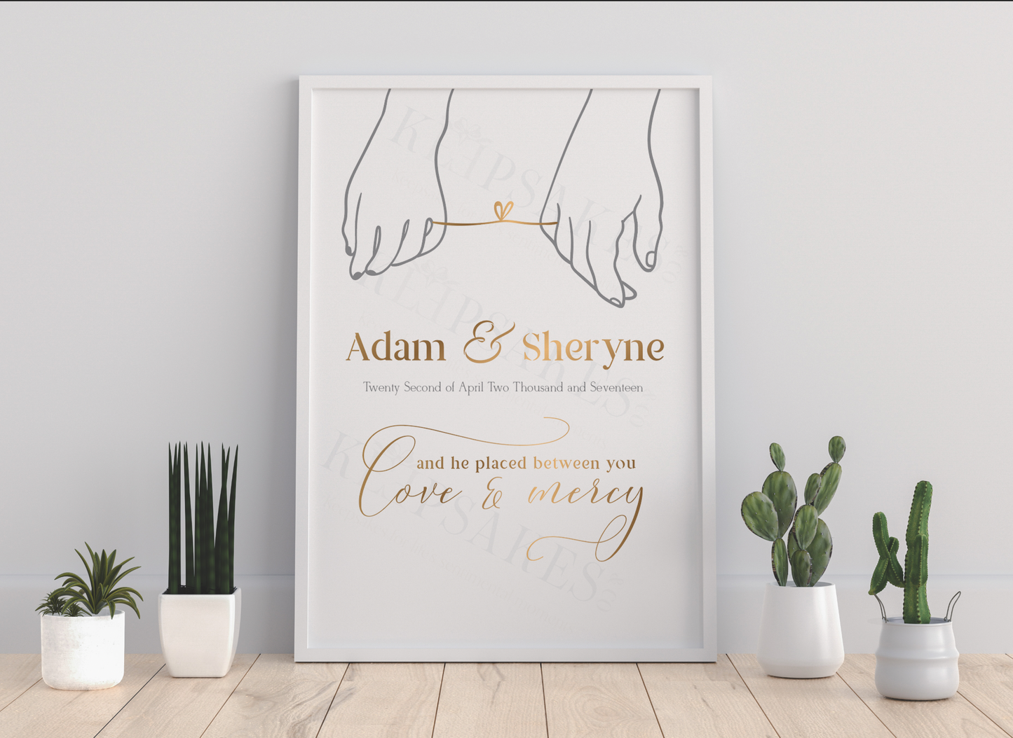 Monochrome couples print (Islamic)