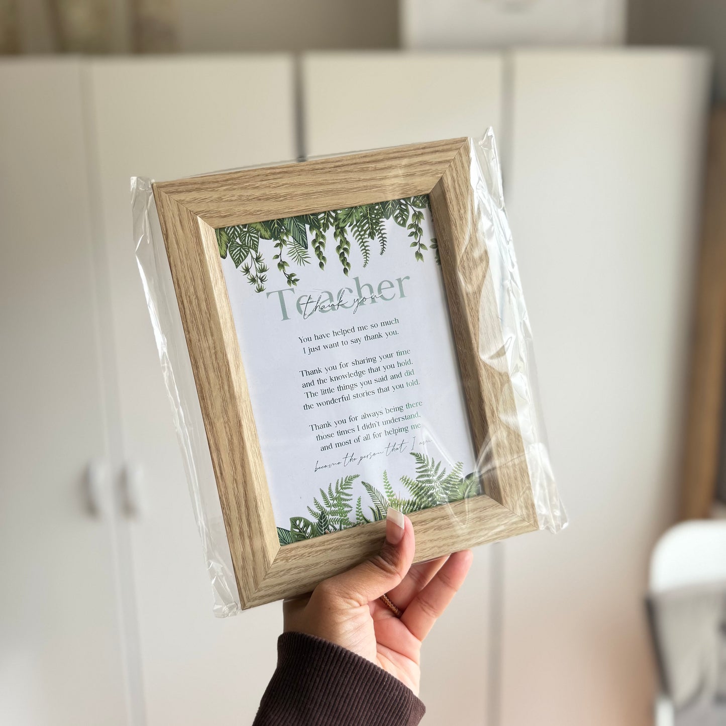 Teacher Thank You Frame (non-islamic) | Design 2