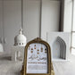 Ramadan + Eid + Home Prints with Gold Arch Frame
