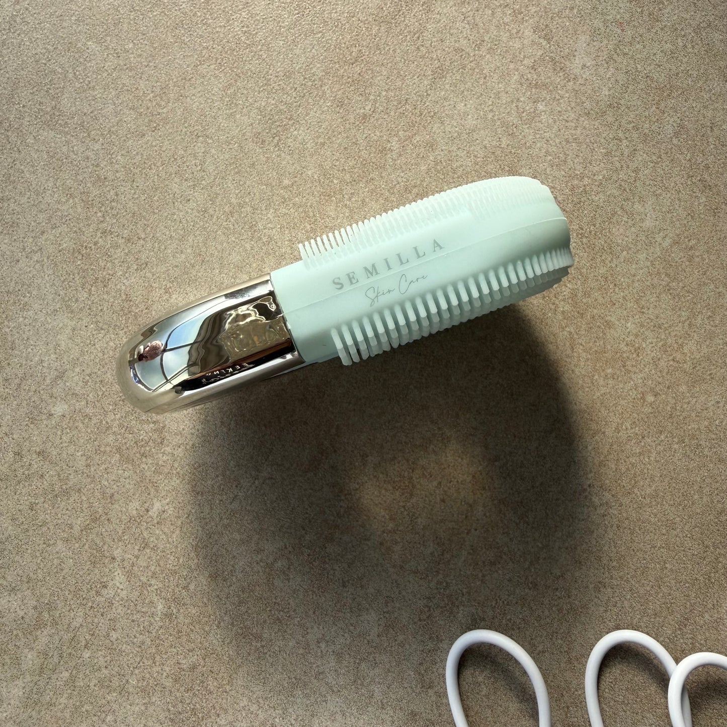 Sonic LED facial cleansing brush