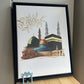 Holy Sites Trio In Floating Framed Canvas