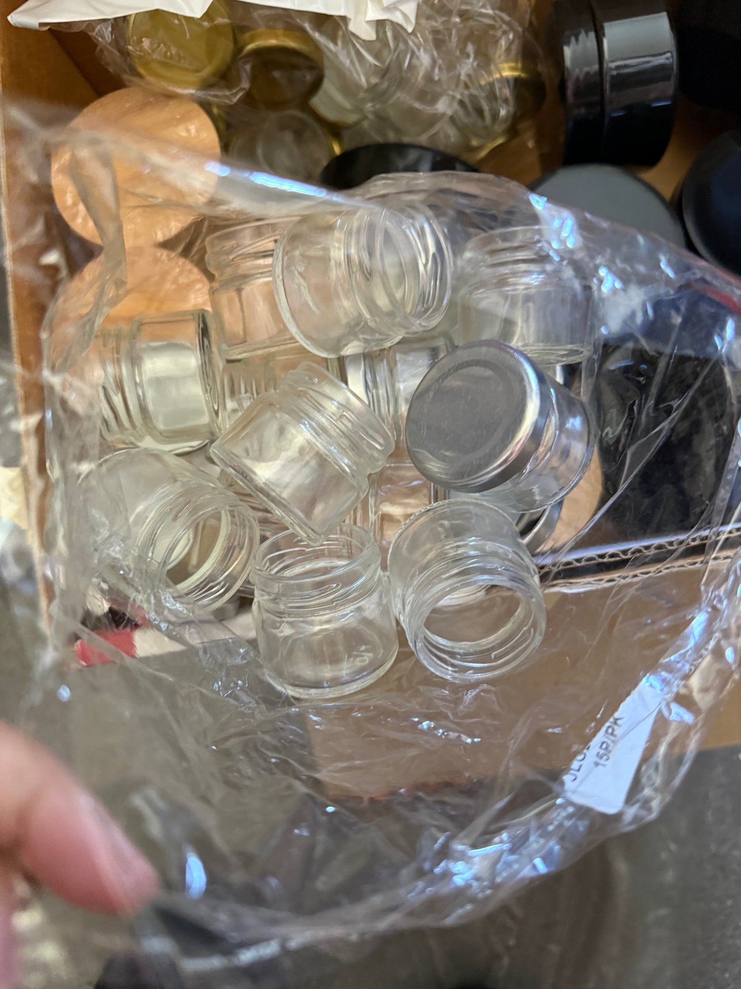 Mini Glass Jars (silver Lid) | 15 pieces