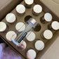 Glass Jars with rose gold lid | 47 Pieces