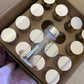 Glass Jars with rose gold lid | 47 Pieces