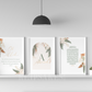 PERSONALISED - Palm Leaves Trio | Islamic Nursery Decor | Boys Decor