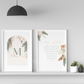 PERSONALISED - Palm Leaves Duo | Islamic Nursery Decor | Boys Decor