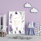PERSONALISED - Lavender | Islamic Nursery Decor | Girls Decor