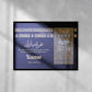 Personalised Kiswah Umrah Gift | PERSPEX FRAME NOT GLASS