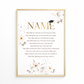 Graduation Frame | Floral