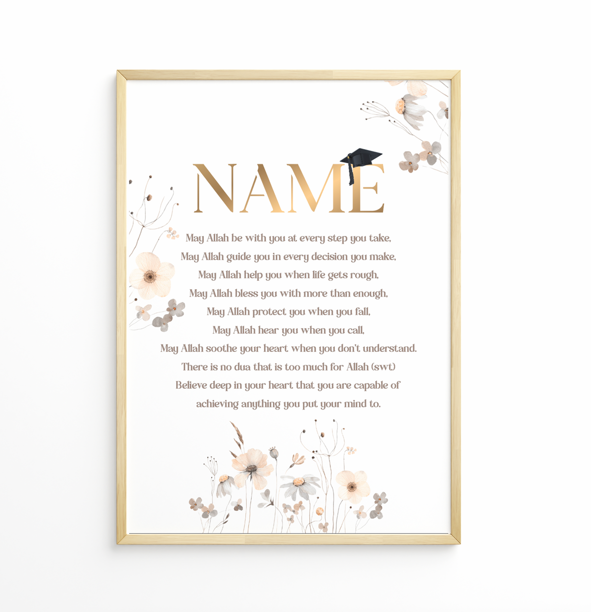 Graduation Frame | Floral