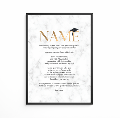 Graduation Frame | Marble