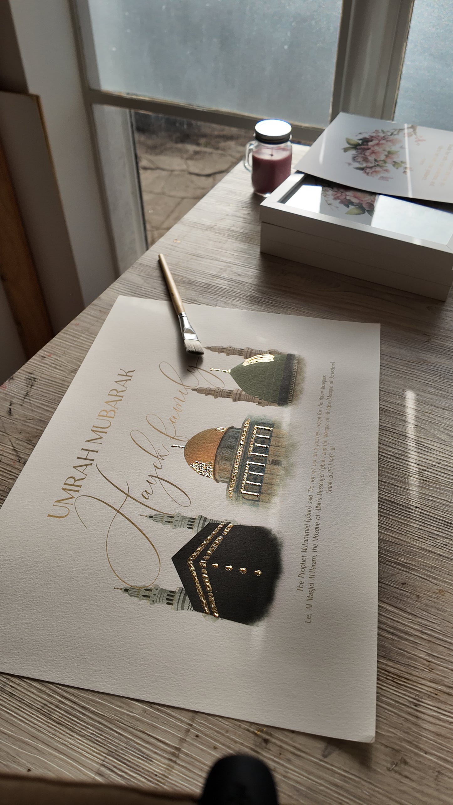 Personalised Umrah Frame | Holy Sites Trio